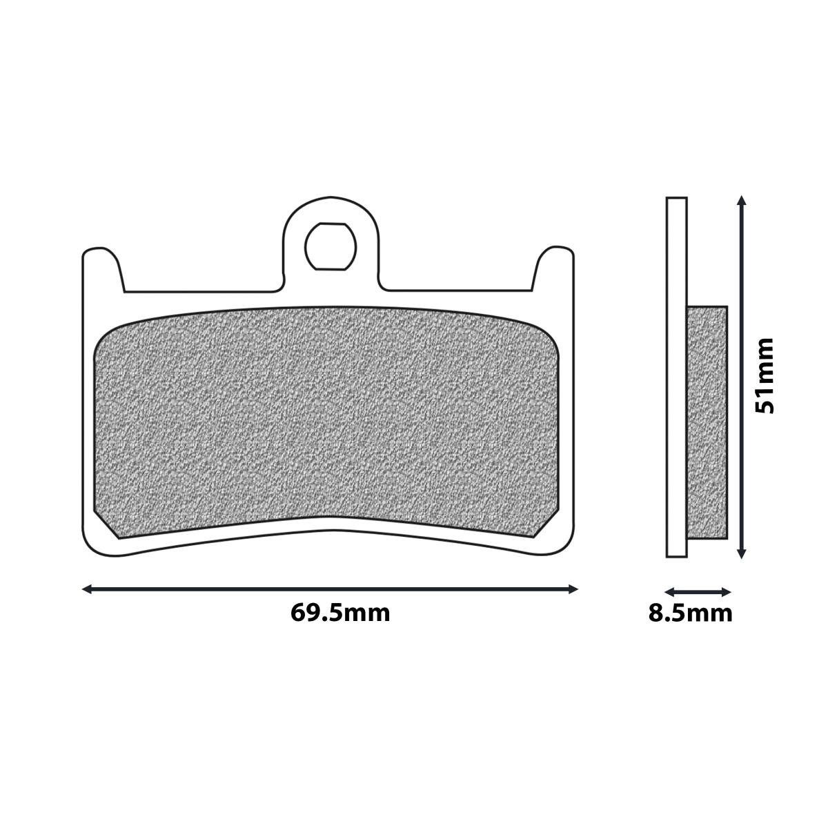 Plaquettes de frein Newfren pour stopper les sifflements au freinage avant sur Yamaha