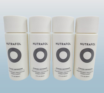 Nutrafol Strand Defender Lightweight Conditioner Travel Size - 2 oz, Lot Of 4