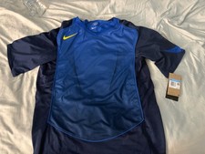 NEW 100 NIKE TOTAL 90 RETRO DRI-FIT SOCCER JERSEY NAVY BLUE HV1178-410 MEDIUM