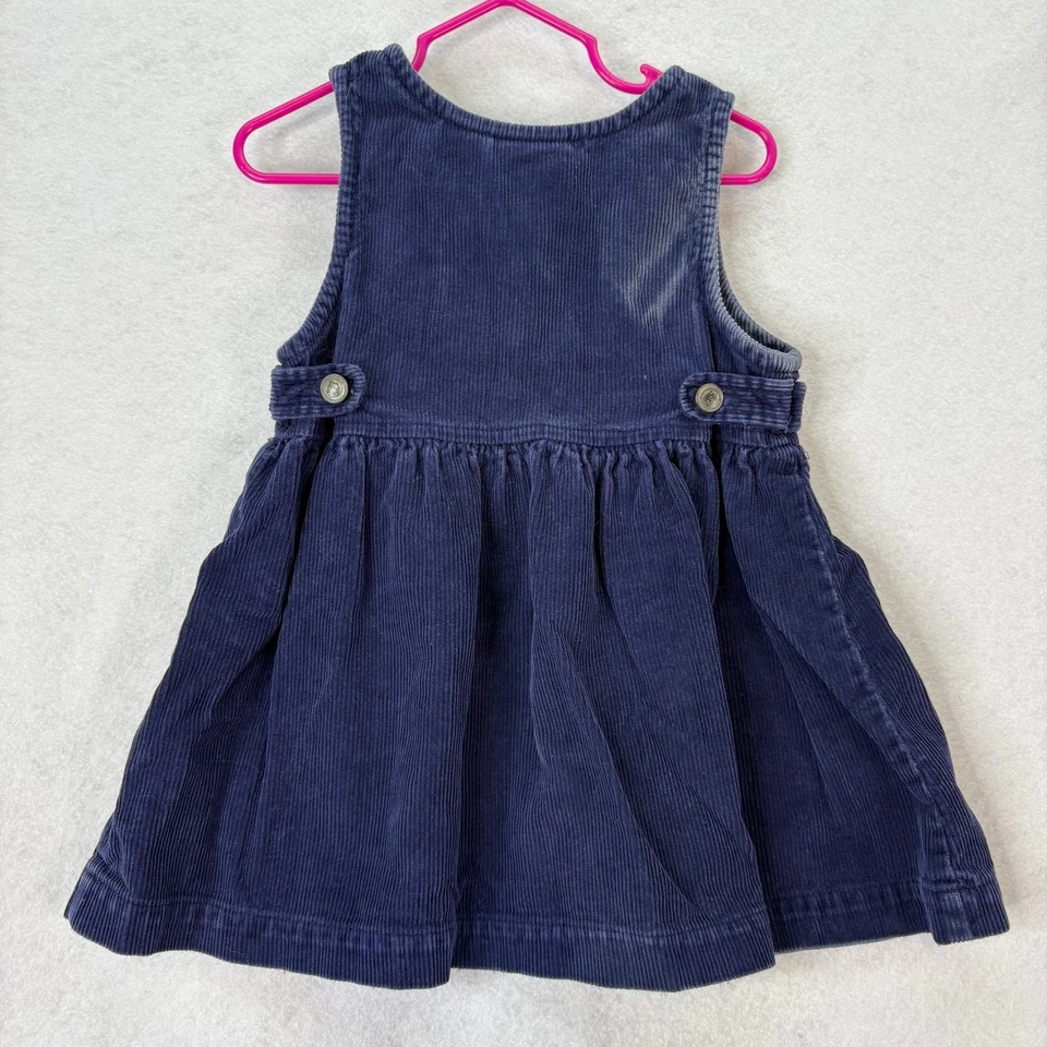 Vtg Winnie the Pooh Navy Corduroy Dress 4T 100 Acre Collection Disney Tigger - Image 4 of 4