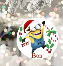 Minions Personalized Kids Christmas Ornament- Christmas Tree Kids Gift