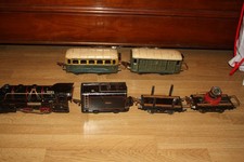 TRAIN  LOCOMOTIVE  JEP TYPE 120  MOTEUR S 52  DE 1938  AVEC WAGONS