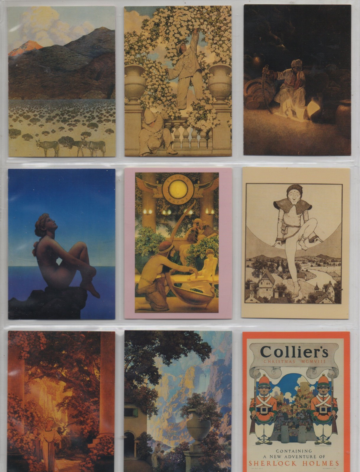 1994  Comic Images  Maxfield Parrish Portrait Of America  90 Card Base set