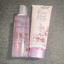 Victoria's Secret Velvet Petals La Creme Mist Spray  Lotion Set 8.4  8 oz