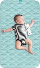 Waterproof Crib Mattress Protector Pad Cover 28 x 52, Anti Slip  Absorbent