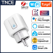 TNCE TUYA Smart Plug WiFi oder Zigbee3.0 Steckdose EU 16A/20A Power Monitor