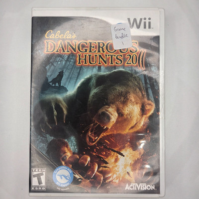 Cabela's Dangerous Hunts 2011 Nintendo Wii Game - Disc and Case - Tested