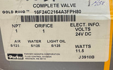 Parker 16F24C2164A34PH80 Gold Ring 2-Way Piloted Diaphragm Solenoid New