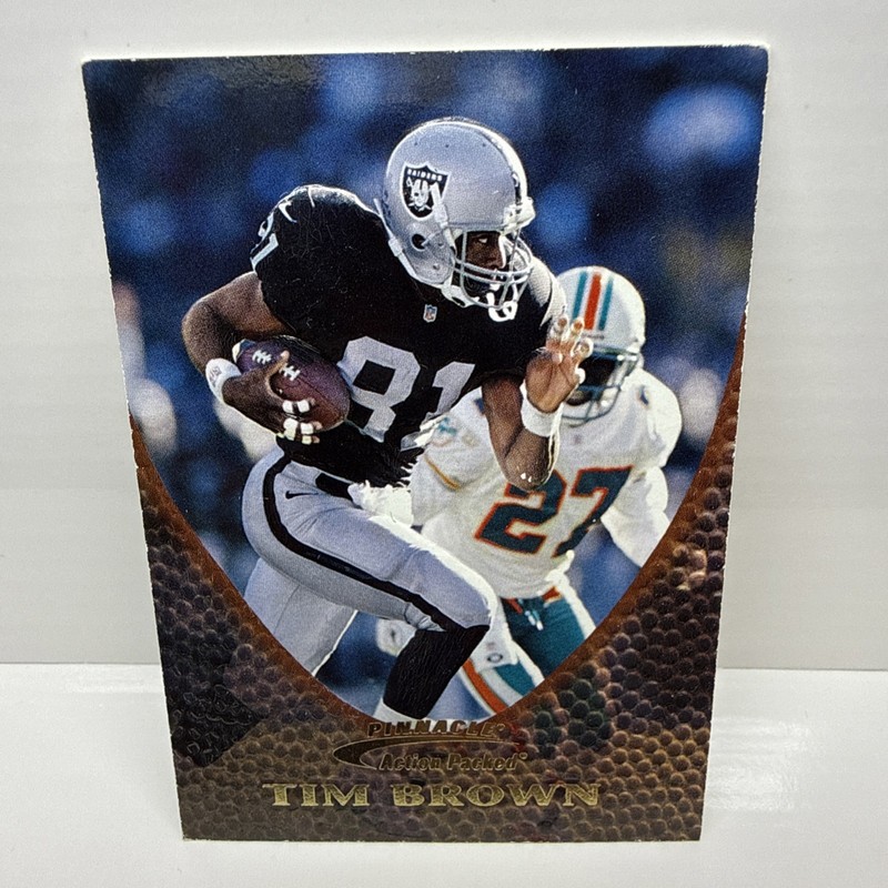 1997 Pinnacle Action Packed: # 80 Tim Brown Gold Impressions 