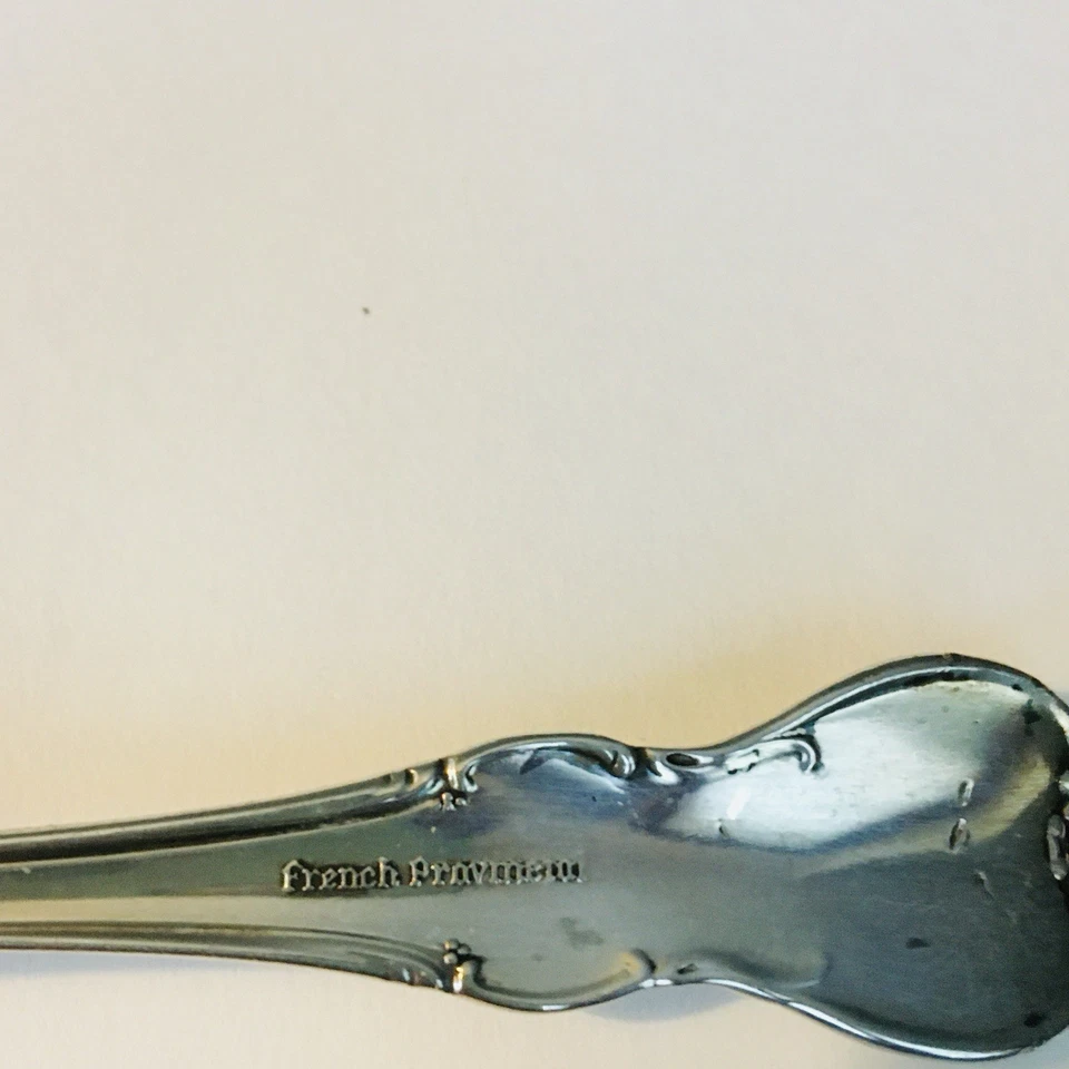Towle французская провинция серебро ~ 5 7/8» чайная ложка с монограммой - Изображение 3 из 4