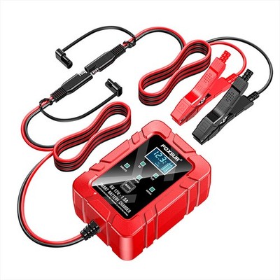 FOXSUR 1.5A Car Battery Charger 6V And 12V Automotive Charger With LCD Dis QNTS