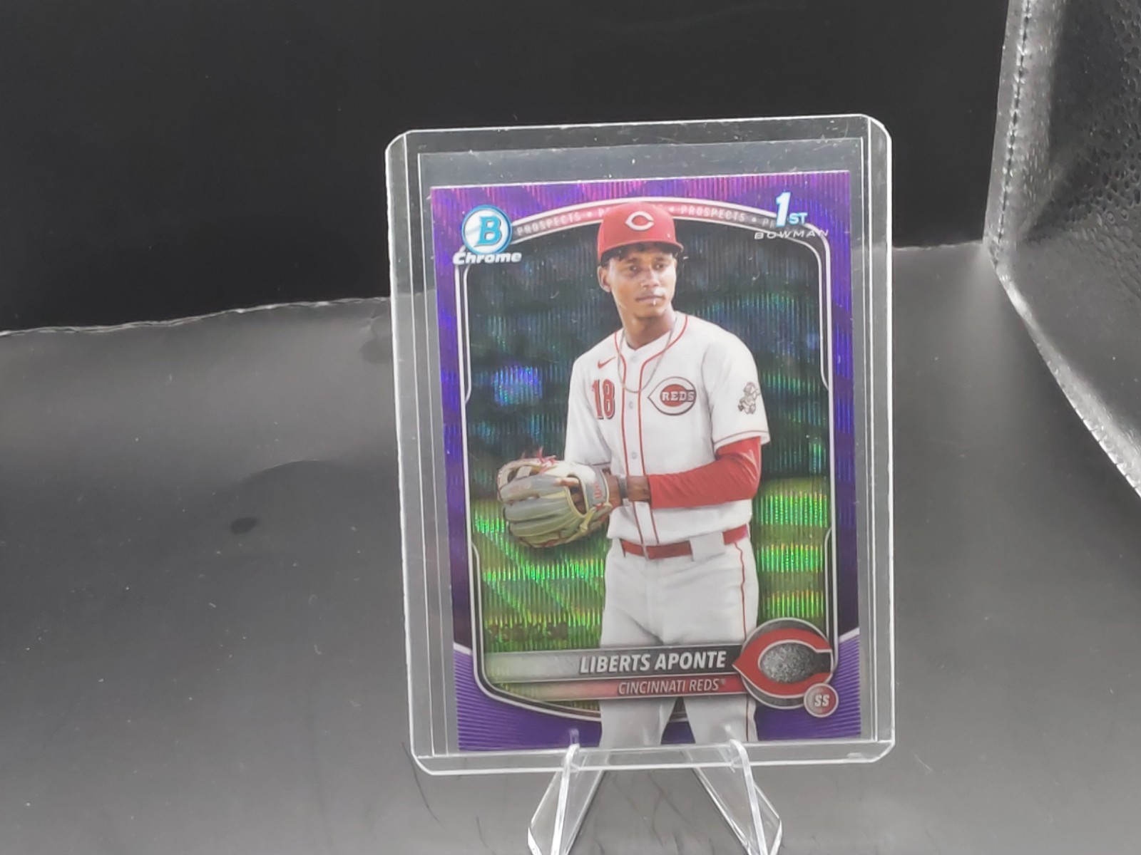 2025 Bowman Chrome #BCP-174 Liberts Aponte 1st Bowman Purple Wave /250