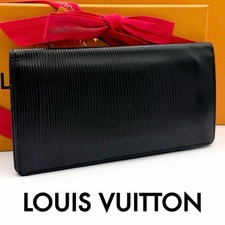 Louis Vuitton Epi Porte Feuille Brazza Black Wallet