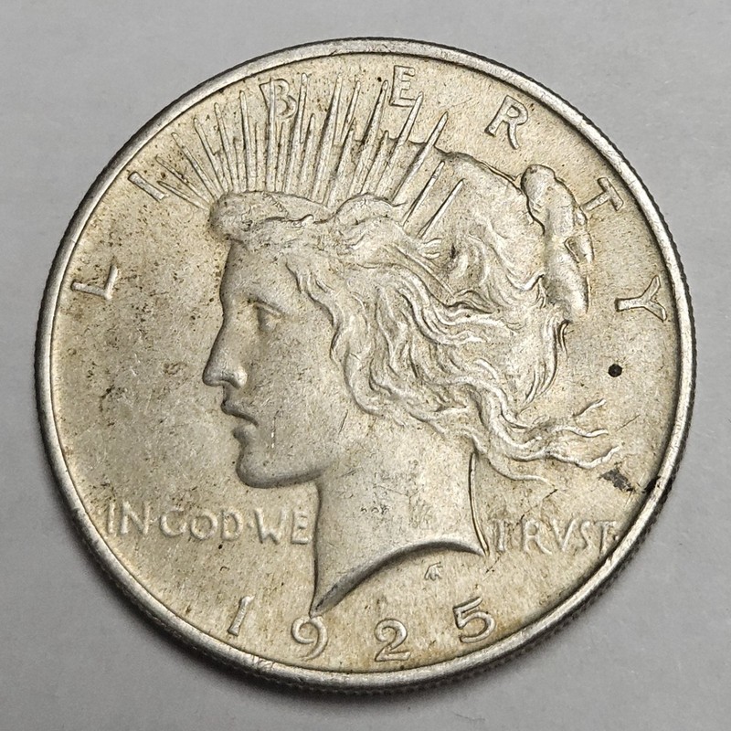1925 P Philadelphia Mint Peace Silver Dollar $1 90% Silver Coin d650