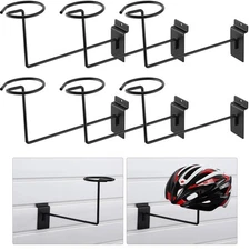 6 Pcs Hat Display Wall Mount Metal Hat Helmet Rack Retail Display Shelves Org.