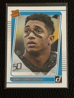 2021 Panini Donruss Portrait Rated Rookie #287 Chuba Hubbard RC PANTHERS