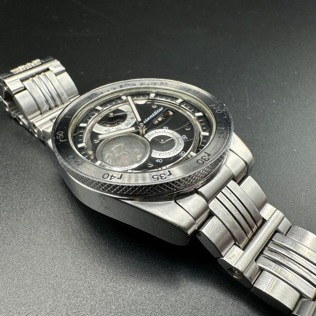 Orient Star WZ0051DK Watch Retro Future Black Dial Stainless Case