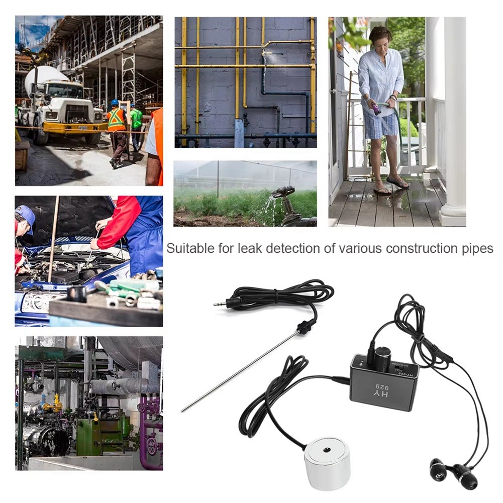 Water Pipe Leak Detector Sensor Pipe Leakage Monitor Tester Kit with Dual9075