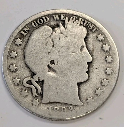 1892-S Barber Silver Half Dollar 50c Key Date- T303
