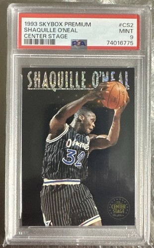 1993 Skybox Premium  The Center Stage Shaquille O'Neal #CS2 PSA 9