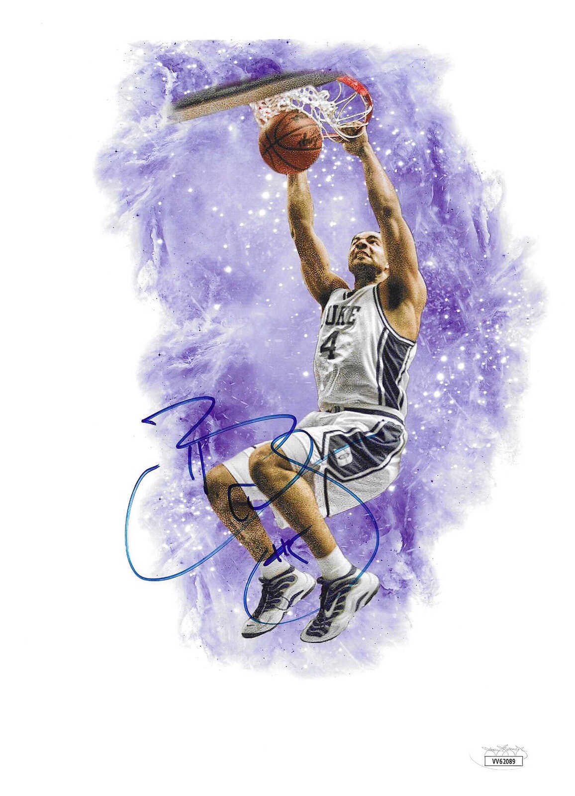 Carlos Boozer Autographed Signed Duke Blue Devils - 8.5x11 PHOTO PICTURE JSA COA 