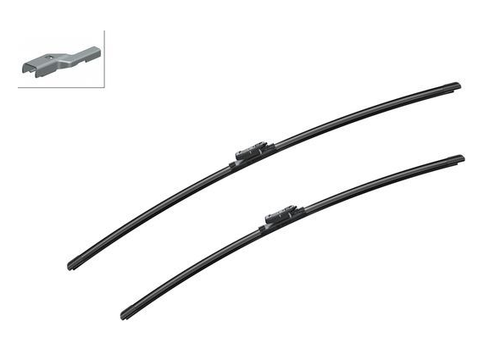 Vauxhall Zafira C Front Windscreen Wiper Blade Blades Set 2012 On BOSCH AEROTWIN - Picture 2 of 10