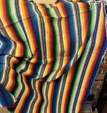  Authentic Large Mexican Blanket Sarape Serape 84 x 60 Inches summer beach