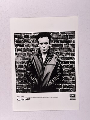 Adam & The Ants Photograph Original black And White EMI Records Promotion 1994