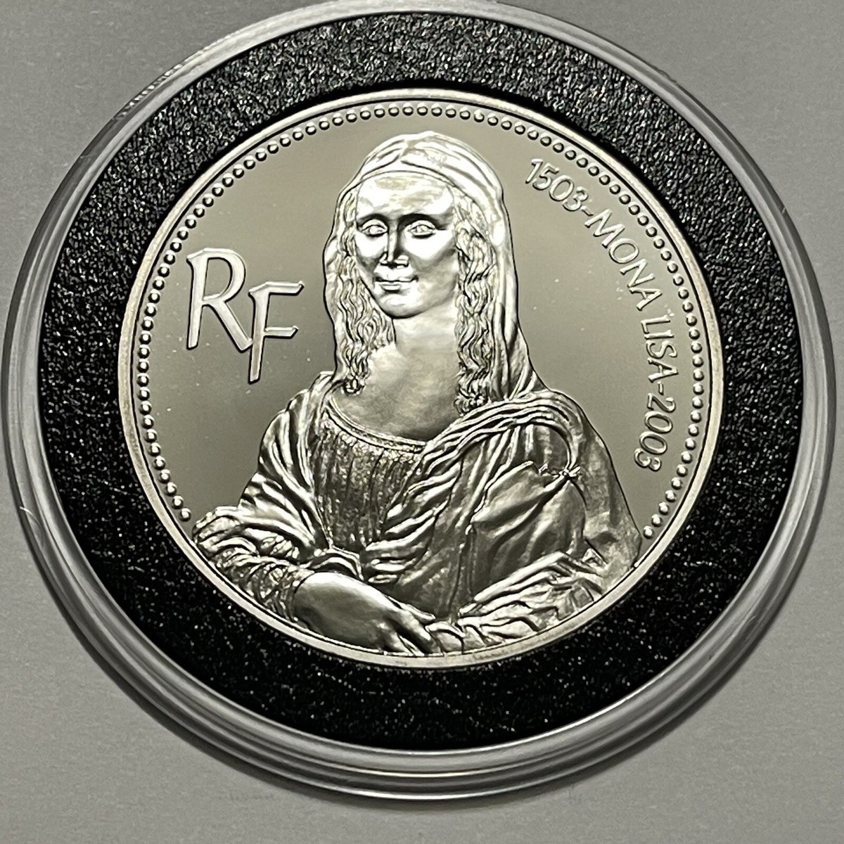 Mona Lisa 500th Anniversary Monnaie De Paris Proof Silver Coin