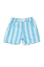 Wildling Well Dressed Wolf Boys Swim Trunks Cabana Stripe 12/14 NWT