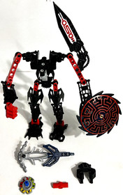 Lego Bionicle Part Glatorian Skrall (8978) Scrawl (7136) can & Instructions Tech