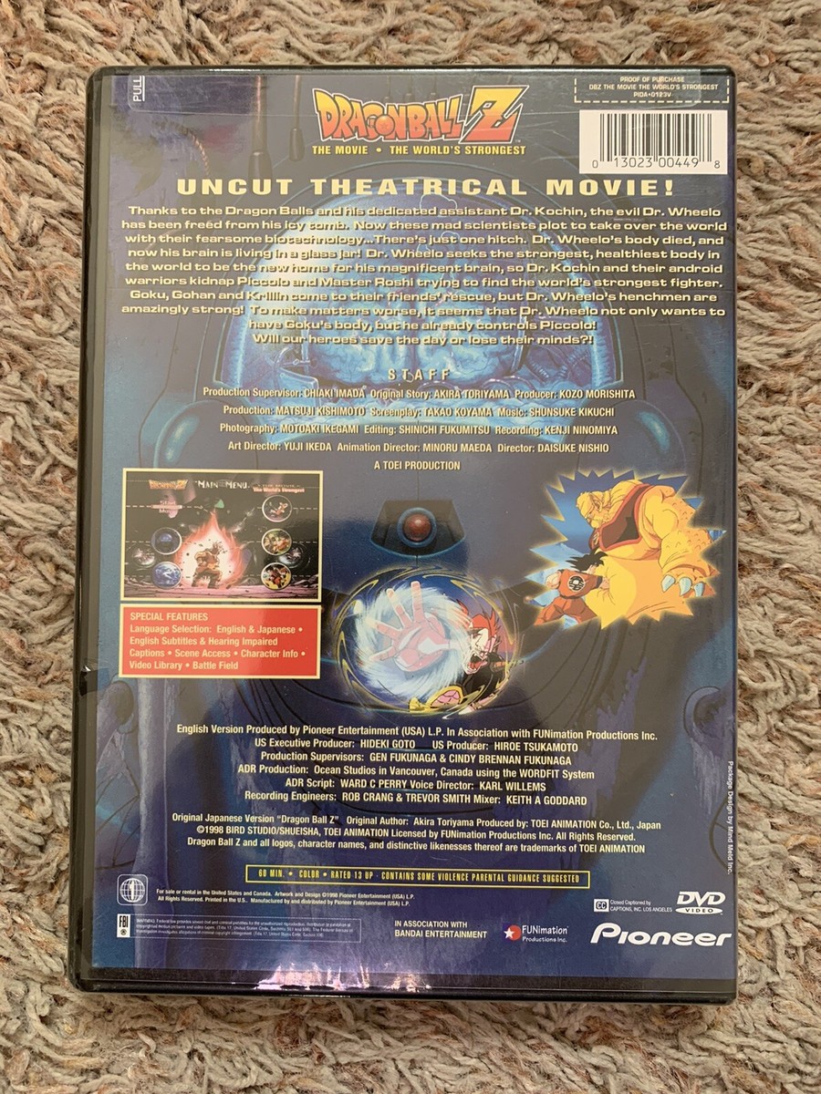 Dragon Ball Z: The Movie - The Worlds Strongest (DVD, 1998