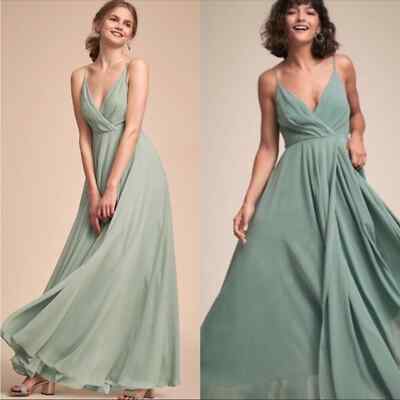 BHLDN Eva Maxi Dress Seafoam Green sz S
