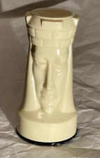 Vintage Ganine Gothic Sculptured 1475 Rook 2.5” White 1957 Replacement  1 Pc R4