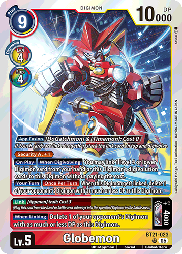 Globemon BT21-023 SR NM World Convergence Digimon TCG - 第 1/1 張圖片