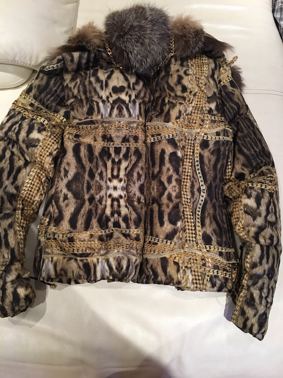 Roberto Cavalli Down Jacket with a Silver Fox - image 7