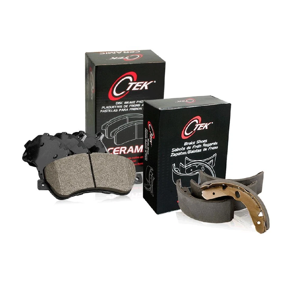 Juego de 2 pastillas de freno y zapatas de freno delanteras + traseras de cerámica para Mitsubishi Montero Sport Foto 2 de 4