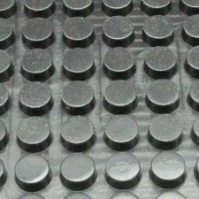1/2" x 3/16"  DxH  Round Rubber Feet w 3M Adhesive Back  Various Pack Size
