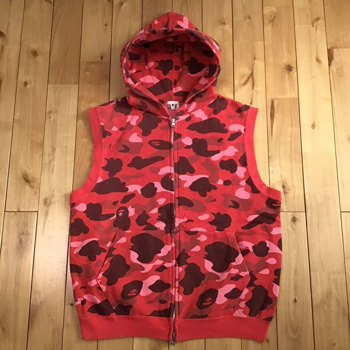 Bape sleeveless hoodie hotsell