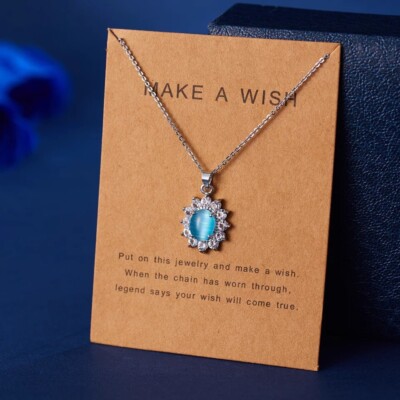 Make A Wish Necklace Gift Pendant Clavicle Necklace