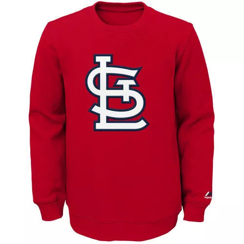 NWT Majestic St. Louis Cardinals Youth Red Our Team Pullover