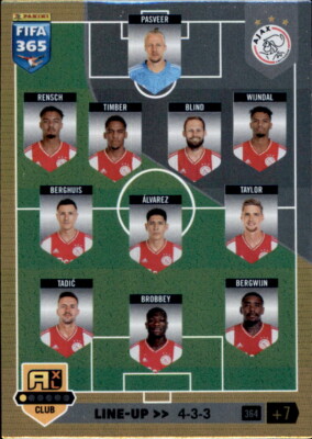 Fifa 365 Adrenalyn XL 2023 - 364 - Line-Up - Team Mate