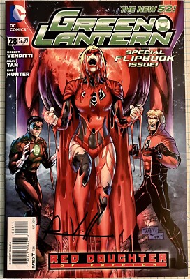 Green Lantern #28 NM 1st App Red Daughter of Krypton 2014 DC Signed Rob Venditti