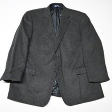 Vtg 90s Stafford 48R Gray Flannel Big Tall Mens Blazer Sport Coat Jacket