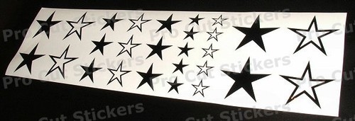 Stella Adesivi Decalcomanie Set X27 Custom Auto Vinile Die Taglio - Foto 6