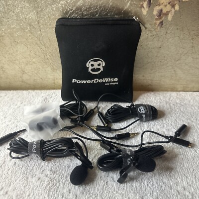 PowerDeWise 2 lapel microphone Interview Set
