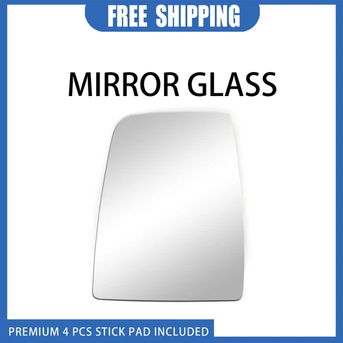 Mirror Glass For 2015-2022 Ford Transit-150/250/350 Driver LH Side Flat+Adhesive