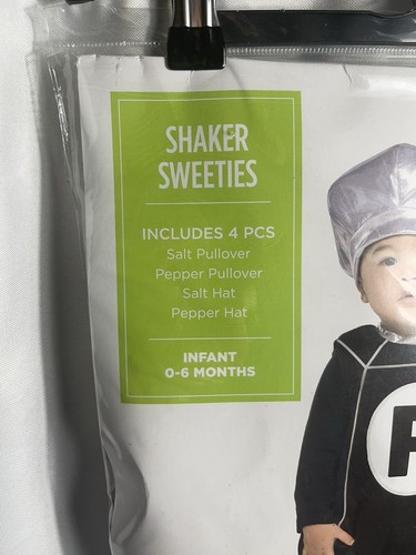 Shaker Sweeties Salt Pepper Suit Yourself Dress Up Halloween Costume Infant 0-6M - Picture 2 of 7
