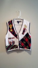 Vintage Clothing Tacky Golf Sweater Vest - Charter Club - Medium M - White