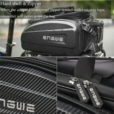 ENGWE Bike Bicycle Rear Seat Rack Carrier Bag Trunk Bag Pannier Waterproof 35L